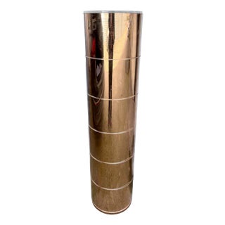 French Gold Plastic Totem Lamp, 1970s For Sale