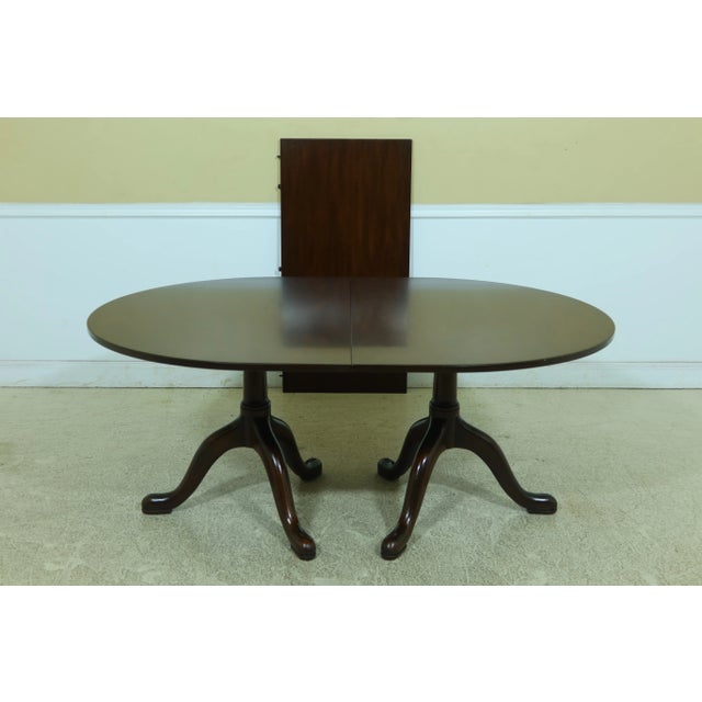 Kittinger Cw-66 Colonial Williamsburg Mahogany Dining Room Table For Sale - Image 13 of 13