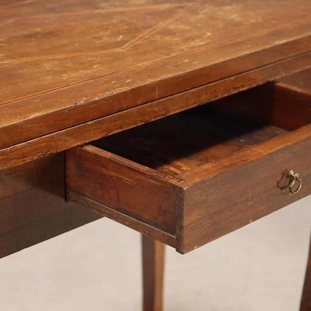 Walnut and Poplar Game Table For Sale - Image 4 of 11