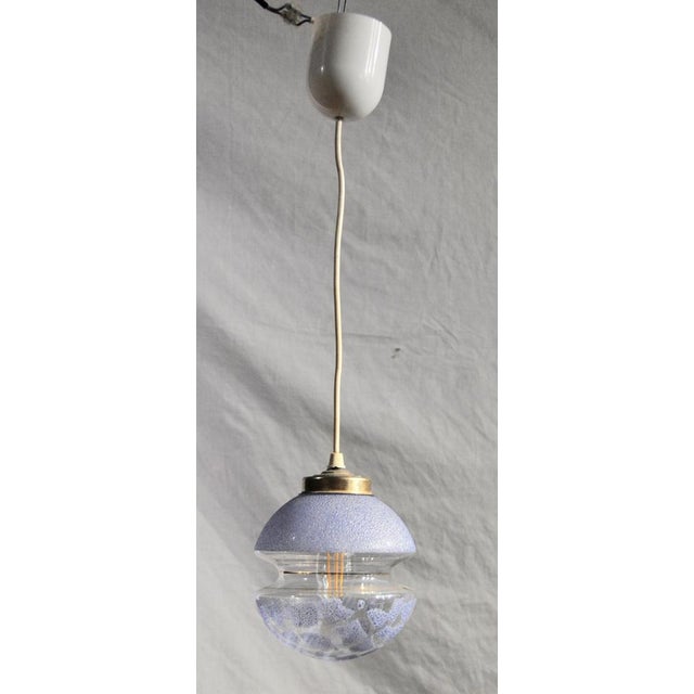 Mid-Century Modern Blue Diabolo Ceiling Lamp, 1970s For Sale - Image 3 of 14