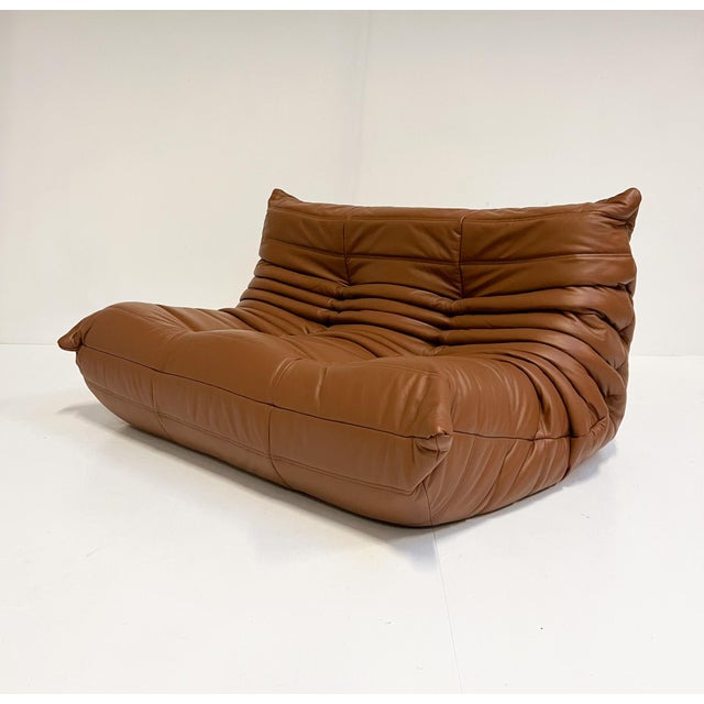 This brown 2-seater Togo armchair from Ligne Roset is in near mint condition. The togo is part of Michel Ducaroy’s classic...