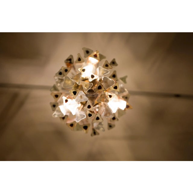 Maroon Mid-Century Murano Chandelier by Marcel Barbier for Veronese, Italy, 1970 For Sale - Image 8 of 10