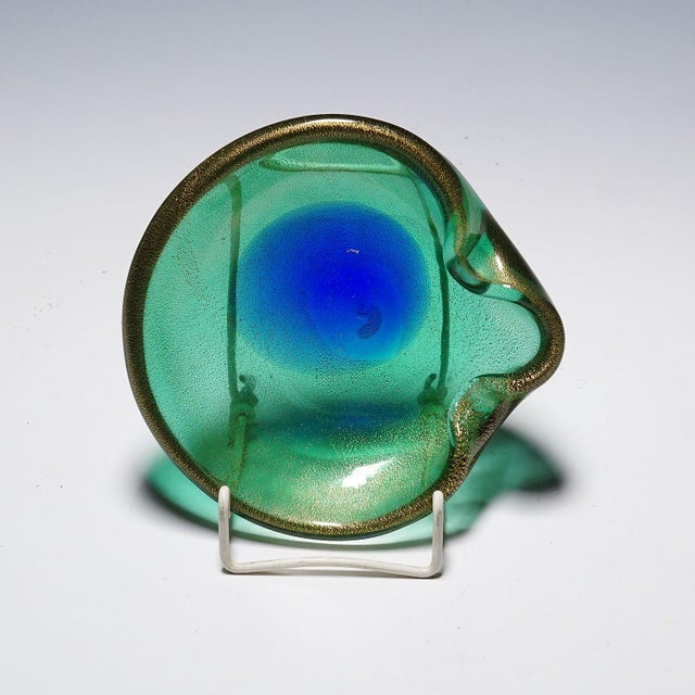 Mid-Century Modern Vintage Art Bowl Vase by Seguso Murano 1950s For Sale - Image 3 of 7