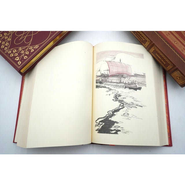 Set of 8 Franklin Library Leather Bound Books For Sale - Image 11 of 11