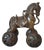 Antique Bronze Horse with Wheels For Sale