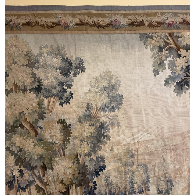 Verdure Tapestry from Aubusson, 19th Century For Sale - Image 9 of 13
