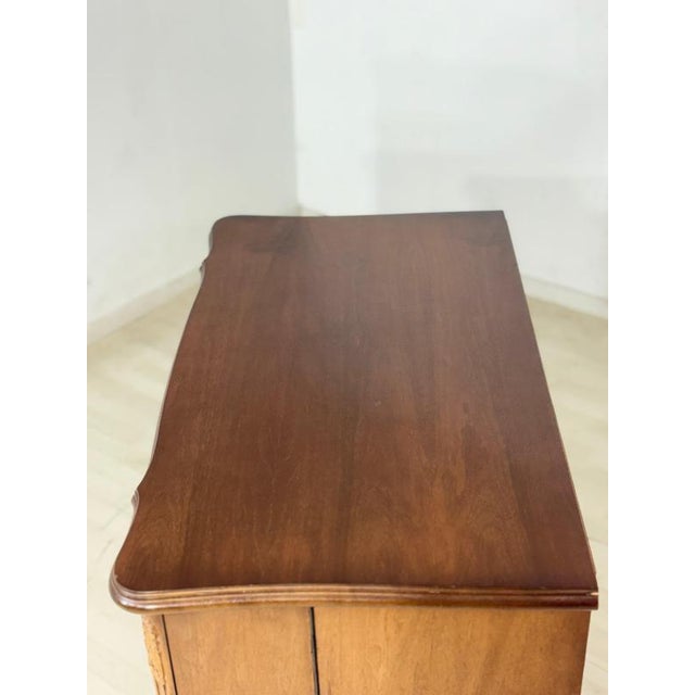Wood Antique Baroque TV & Phonograph Cabinet, 1970s For Sale - Image 7 of 11