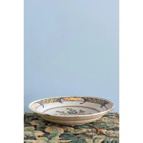 Basket of Flowers Dish in Desvres Faience, Late 18th Century For Sale - Image 5 of 7