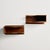 Teak floating nightstands from the 1960s. The surface of the furniture has scratches, stains and wear with some signs of...