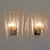 Art Deco Style Brass and Pulegoso Murano Glass Sconces by Barovier & Toso, 1990, Set of 2 For Sale - Image 3 of 8