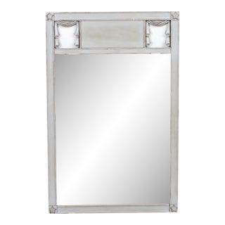 Painted Stars and Drapes Mirror For Sale