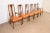 Mid-Century Modern Drexel Heritage Mid-Century Modern Walnut High Back Dining Chairs, Set of Six For Sale - Image 3 of 12