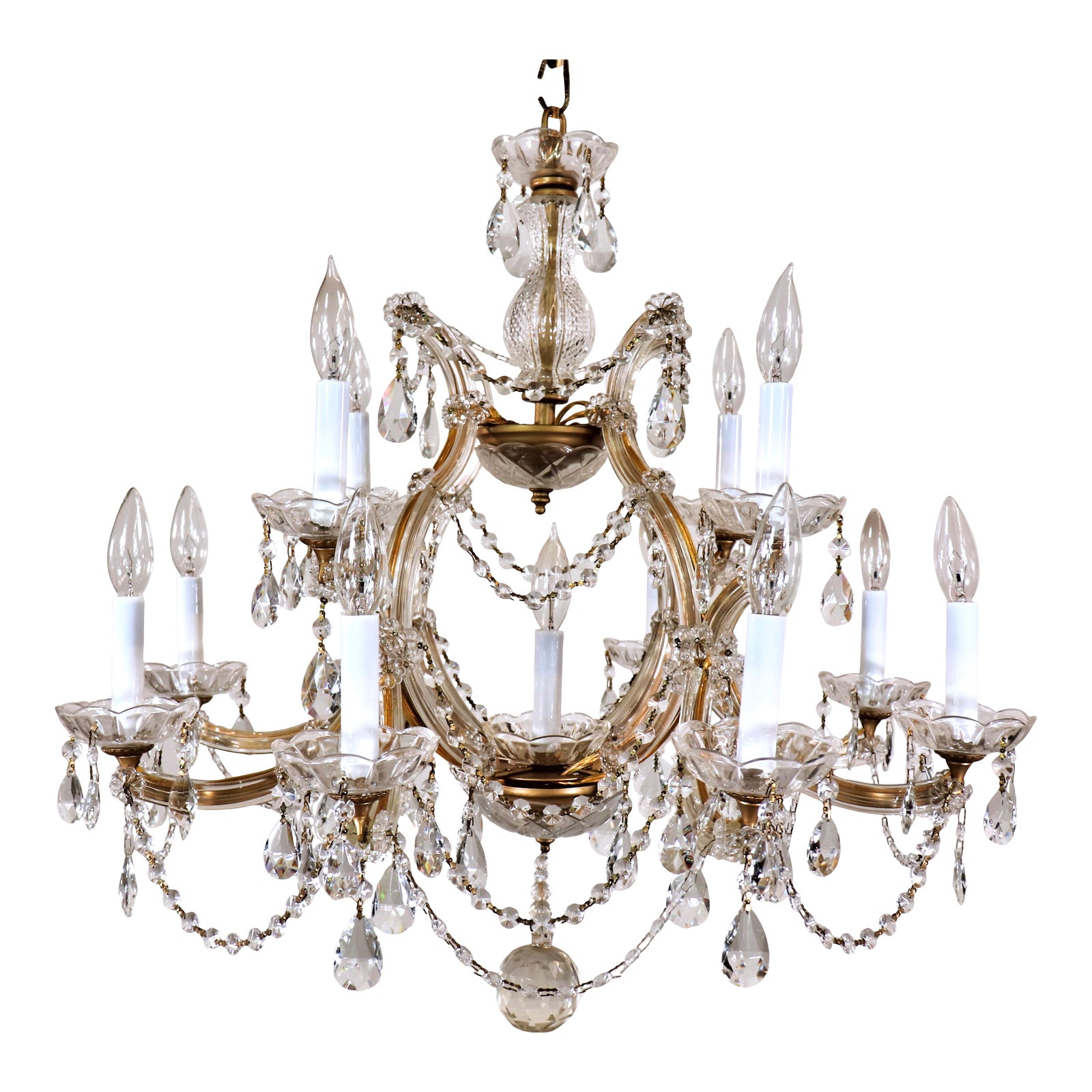 Vintage Maria Theresa Crystal Chandelier Chairish