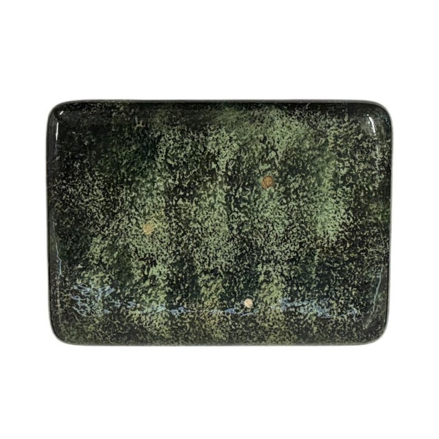Sascha Brastoff 1950s Mid-Century Modern Sascha Brastoff Ceramic "Rooftops" Lidded Trinket Cigarette Box For Sale - Image 4 of 6