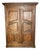 Antique French Provincial Solid Oak Armoire, Late 18th Century For Sale