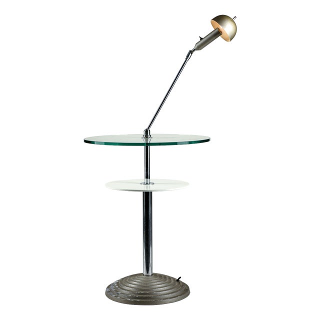 Reading Table with Articulated Lamp by Daniela Puppa and Franco Raggi for Fontana Arte, 1988 For Sale