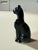 Baccarat Pair of Baccarat Black Crystal Panthers Figurines For Sale - Image 4 of 9