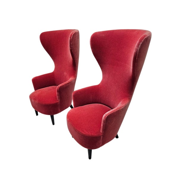 Tom Dixon Contemporart High Back Chairs For Sale - Image 4 of 13