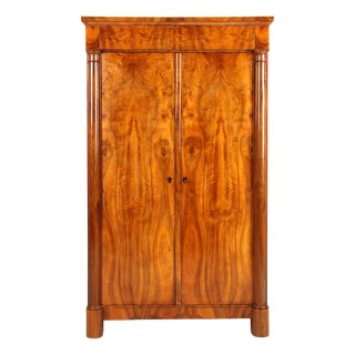 Small Biedermeier Wardrobe, 1830s For Sale