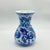 Handmade Ceramic ”Kandil” Vase (20cm) – Blue and White Fan Carnations – Wide Flared Neck For Sale - Image 6 of 7