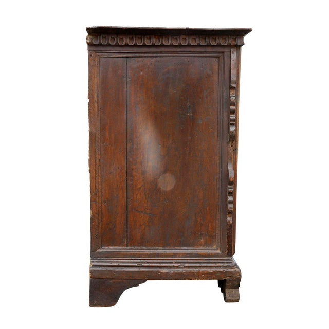 Brown Italian Baroque Walnut and Burl Walnut Commode For Sale - Image 8 of 12