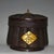 Vintage Woven Texture Tea Caddy | Chinese Tea Jar With Gilt Character | Chinoiserie Decor For Sale - Image 4 of 9
