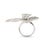 18k White Gold 7ctw Square Baguettes and Rounds Diamond Butterfly Cocktail Ring, Size 7 For Sale In Houston - Image 6 of 8