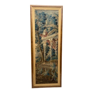 Mid 18th Century Tapestry Panel of a Garden Scene For Sale