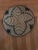 Beautiful round hand-made African woven basket blue and brown. Decorative and functional. Good condition. Aquired at an...