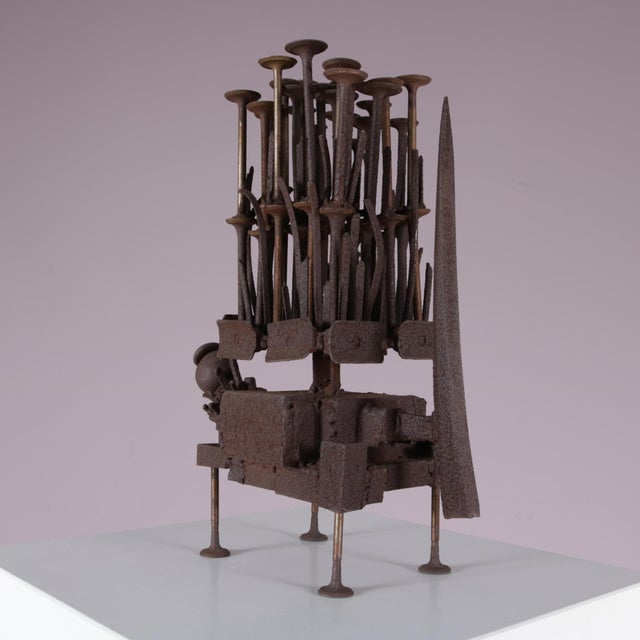 Frans De Boer, Lichtveld Brutalist Artwork, 1970s, Steel For Sale - Image 13 of 15