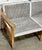 Wood Boho Danish Modern Bleached/ Weathered Teak & Woven Rope Settee For Sale - Image 7 of 18