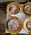 Six Old Master Renaissance Art Cabinet Plates With Gold Exterior Rims For Sale - Image 10 of 14