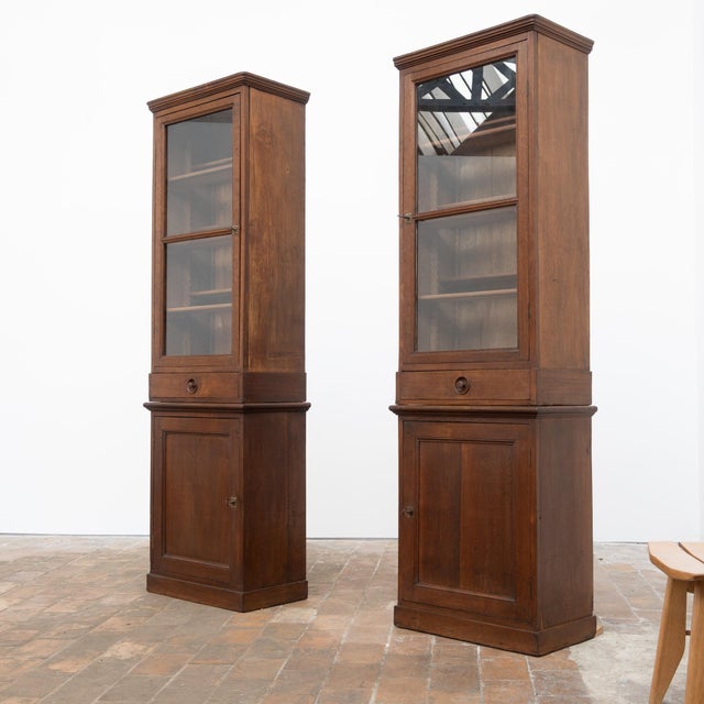 Late 19th Century Oak Pharmacy Display Cabinets, 1890, Set of 2 For Sale - Image 5 of 17