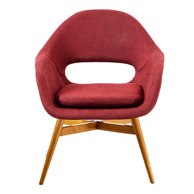 Lounge Chair by Miroslav Navratil for Vertex, 1960s For Sale