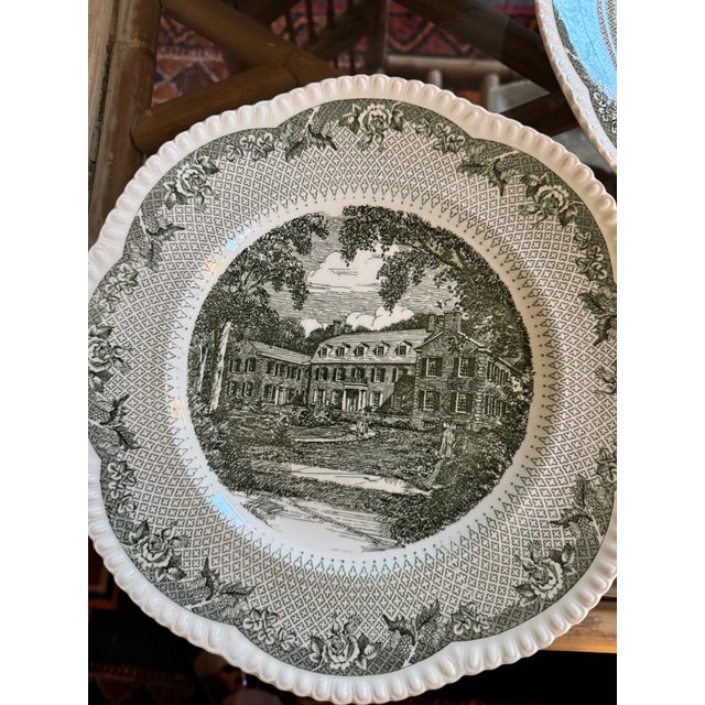 Wedgwood Vintage English Wedgwood Transferware Dinner Plates - Set of 5 For Sale - Image 4 of 10