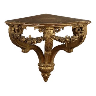 Neoclassical Style Corner Shelf For Sale