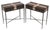 Wood Pair of Marge Carson Tao Side Tables For Sale - Image 7 of 11