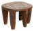 Vintage African Geometric Nupe Carved Stool For Sale