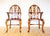 Wood Gothic Strawberry Hill Windsor Steeple Back Armchairs by Theodore Alexander, 1990s, Set of 2 For Sale - Image 7 of 18