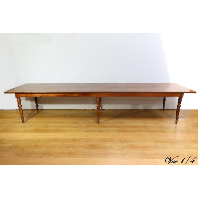 Late 19th Century Community Table in Oak and Walnut For Sale - Image 3 of 18