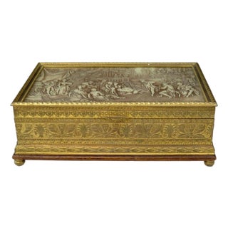 Vintage Antique Continental Trinket Box For Sale