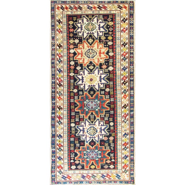 Tribal Antique Caucasian Shirvan Runner, 3'7" × 8'6" For Sale - Image 3 of 10