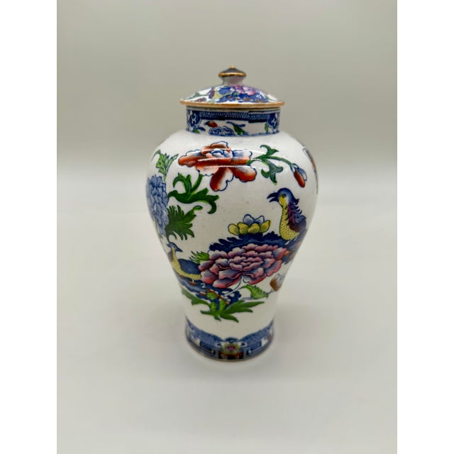 Blue Early Mason’s Patent Ironstone Lidded Jar “B 9799” Pattern, Circa 1815–1820 For Sale - Image 8 of 8