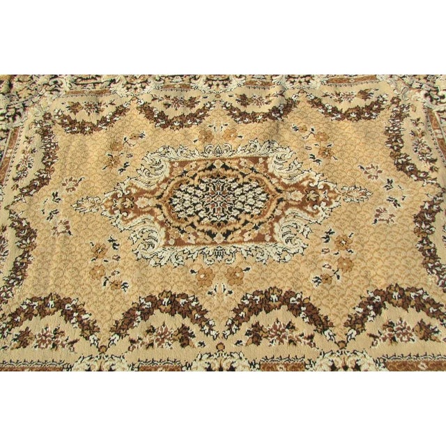 Vintage Beige Rug in Wool & Cotton, 1970s For Sale - Image 6 of 9