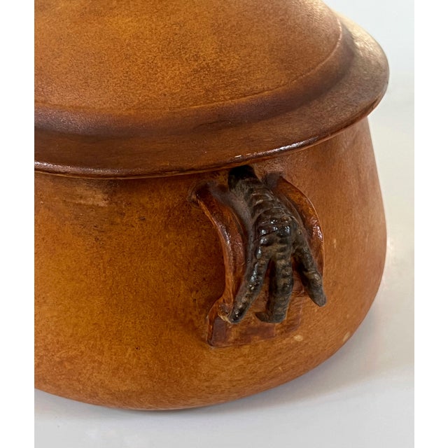 Pillivuyt et Cie Antique French Pillivuyt Glazed Porcelain Chicken Tureen/Roaster C1900 For Sale - Image 4 of 11