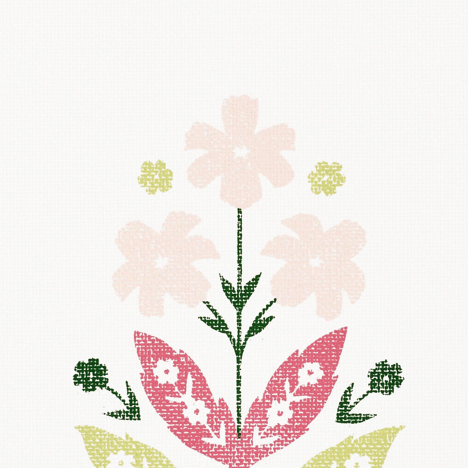 Schumacher Floweret Paperweave Wallpaper in Summer | Chairish