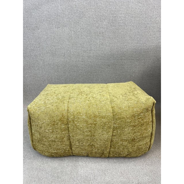 Textile Set of Vintage Brigantin Armchair & Ottoman in Fabric from Ligne Roset, 1980s For Sale - Image 7 of 18
