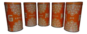 Kitchen Containers, 1950s, Set of 5