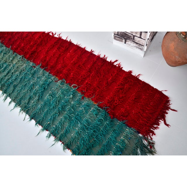 Vintage AngORA Wool Kurdish Rug For Sale - Image 9 of 10