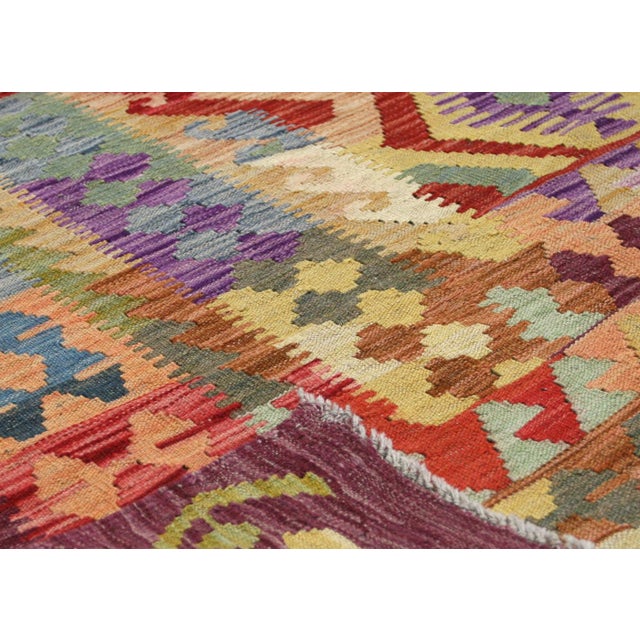1960s Afghan Maimana Kilim For Sale - Image 4 of 5
